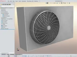 AC Unit - Heat Pump - Modern Spiral Vortex Front Grill Only