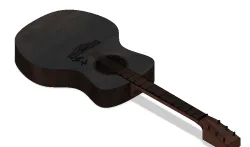 aduastic guitar model in fusion 360