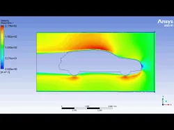 "Airflow Analysis of SUV Surface with Ansys Fluent"