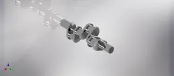 Automotive V6 engine crankshaft