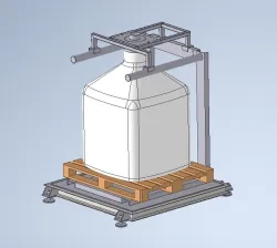 BIG-BAG holdaer with scale