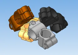 Bracket for cross fixing pipes