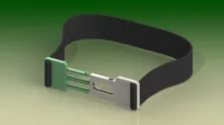 Buckle clasp clip with strap (Hebilla broche clip con correa)
