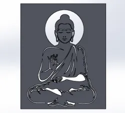 Buddha wall art design