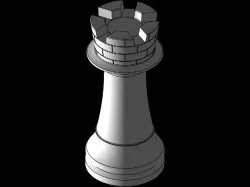 Chess Rook 2.5" Tall