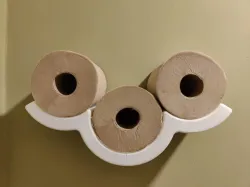 Cloud Toilet Roll Holder for 3 rolls