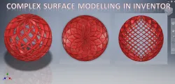Complex Surface Modelling in Inventor || Inventor Tutorial || Inventor 3d Drawing Tutorials || 3dCad