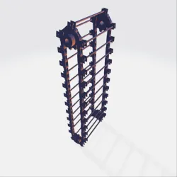 CONVEYOR ROLLER CHAIN WITH ATTACHMENT SK1 2X2 WITH SPROCKET