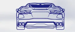 Corvette C8 Rear Silhouette