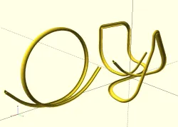 Curved Half Pipe Library for OpenSCAD