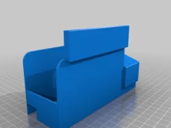 Ender 3 PSU cover for use with rear cable with vent cover