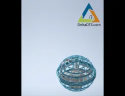 Flying Globe with flashing LEDs