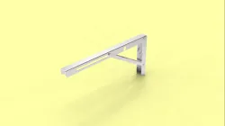 Folding Self L Bracket Stainless Steel - 16in Pair Heavy Duty