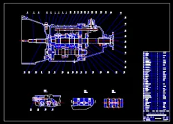 Gearbox 3D solid and 2d Autocad