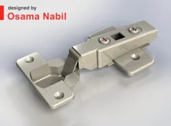 Half-Mortise Concealed Cabinet Hinge for Overlay Doors, 4-1132 Overall Width