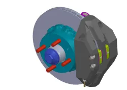 Lada aluminium front hub and ventilated brakes