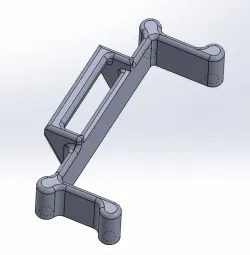 LIPO Battery Holder end stop strapped