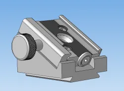 Mandrel for installing a dovetail fixture at an angle of 30 degrees