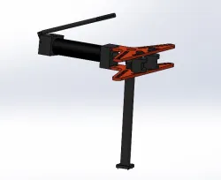 Manual hydraulic pipe bender