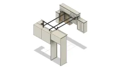 Pan Hanger Frame/ Kitchen Cabinets