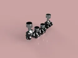 Piston and Crank Shaft Assembly