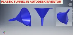 Plastic Funnel in Autodesk Inventor || Inventor Tutorial for Beginners || Inventor Cad || Cad Model