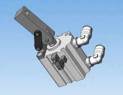 Pneumatic vertical clamp