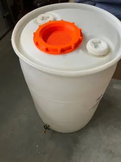 Rain Barrel Input and Cleanout