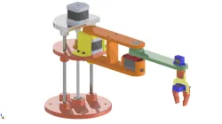 Simple robot SCARA for 3D printing