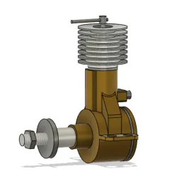 small-scale, two-stroke, compression ignition engine