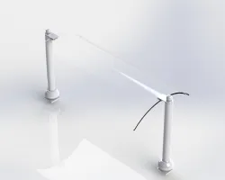Sneeze guard for buffet counter