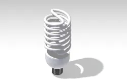 spiral lamp or bulb