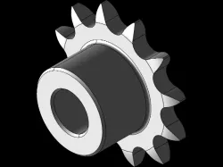 SPROCKET 12 Z (03-1) 5x2,5mm DIN 8187-ISO_R 606