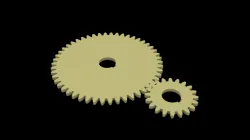 Spur gear and pinion wheels