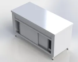 Stainless steel hot cupboard