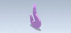 Studycadcam 3D CAD Exercise 1037/ Crane Hook/Gancho/Autodesk Inventor Pro