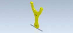 Studycadcam 3D CAD Exercise 215 / slingshot Autodesk Inventor Pro