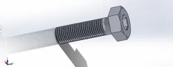 Threded bolt