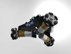 Three omni-wheel robot