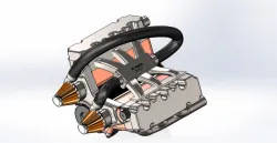 V6 Car Engine