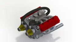 V6 Car Engine