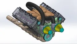 V6 Car Engine