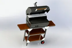WOOD COAL BBQ GRILL