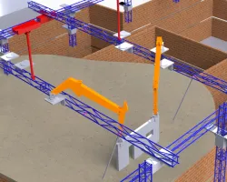 XYZ construction robot crane
