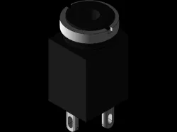 3.5 mm Panel Mount Stereo Jack Socket, 3Pole