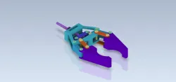 3D CAD Basic exercise/ Mechanical Gripper/Pinza Mecánica/Autodesk Inventor Pro