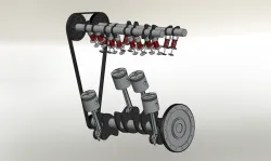 4 piston cylinder engine