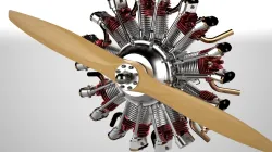 9-cylinder radial engine