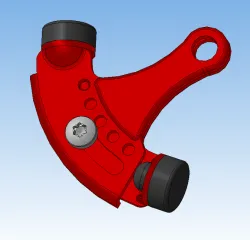 adjustable door stop for fastening on hinges