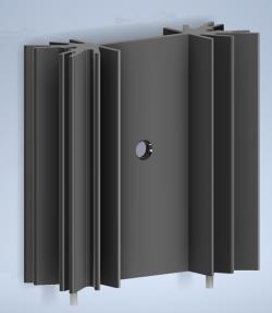 engineer drawing of the frostbite performance cooling aluminum radiator ...
